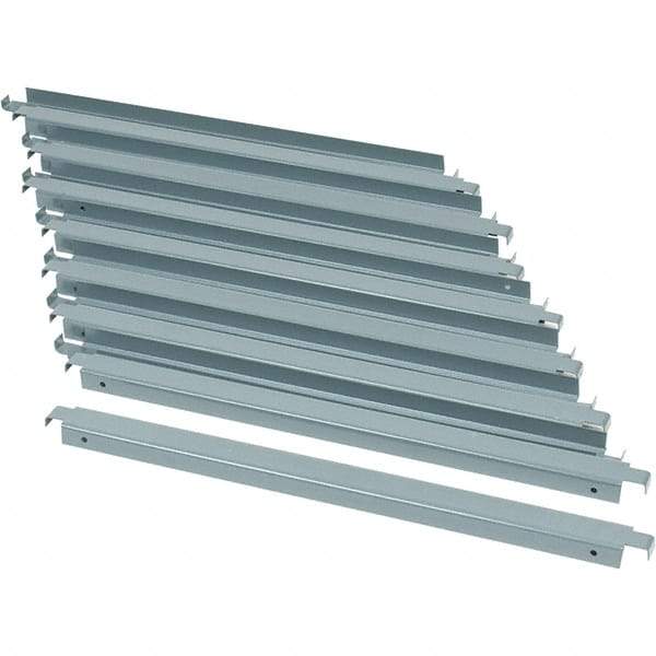 Value Collection - 24" Wide, 18 High, Open Shelving Accessory/Component - 16 Gauge Steel, Powder Coat Finish, Use with Boltless Storage Rack - Eagle Tool & Supply