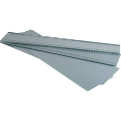 Value Collection - 18.3" Wide, 72 High, Open Shelving Accessory/Component - 21 Gauge Steel, Powder Coat Finish, Use with Bins/Totes - Eagle Tool & Supply
