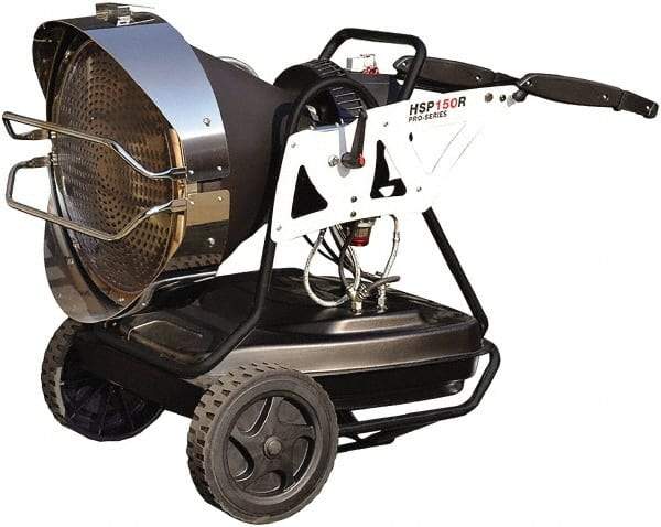 Heatstar - 147,000 BTU, Diesel, Kerosene, JP-8 & Jet8 Oil Fired Radiant Heater - 16 Gal Fuel Capacity - Eagle Tool & Supply