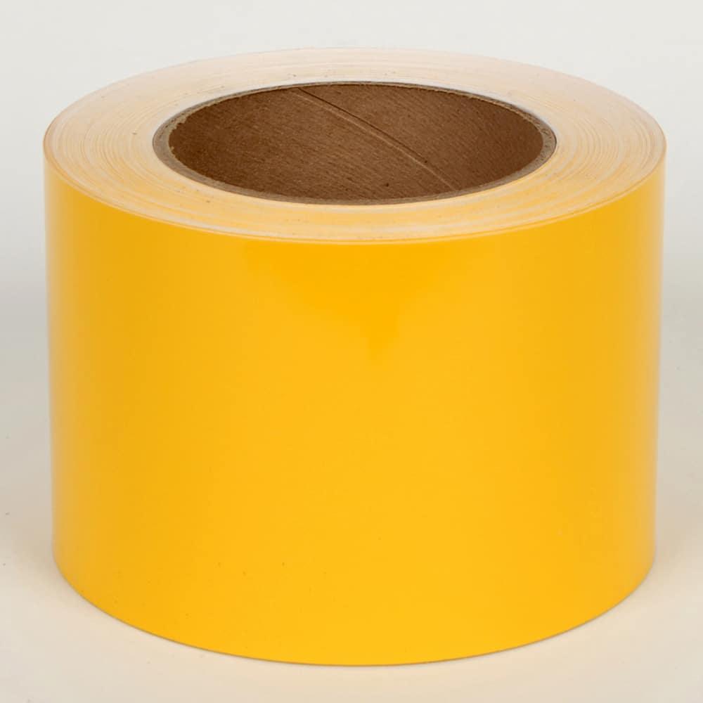 Cobra Systems - Labels, Ribbons & Tapes; Type: Vinyl Tape ; Color: Yellow ; For Use With: VNM8 ; Width (Inch): 4 ; Length (Feet): 150 ; Material: Vinyl - Exact Industrial Supply