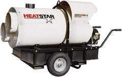 Heatstar - 400,000 BTU Rating, Kerosene/Diesel Indirect Fired Forced Air Heater - 10,000 Sq Ft Max Heating Area, 46 Gal Capacity, Fuel with Diesel, Kerosene, JP-8 & Jet8 - Eagle Tool & Supply