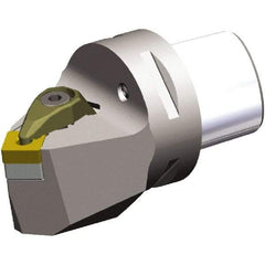 Kennametal - Neutral Cut, Size PSC63, SN.. 190612 & SN.. 643 Insert Compatiblity, External Modular Turning & Profiling Cutting Unit Head - 70mm Head Length, Through Coolant, Series PSC - Eagle Tool & Supply