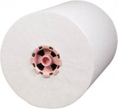 Scott - Hard Roll of 1 Ply White & Pink Paper Towels - 8" Wide, 580' Roll Length - Eagle Tool & Supply