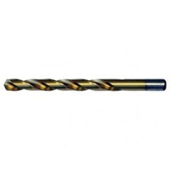 #23 RHS / RHC HSS 135 Degree Split Point Heavy Duty Jobber Drill - TiN - Eagle Tool & Supply
