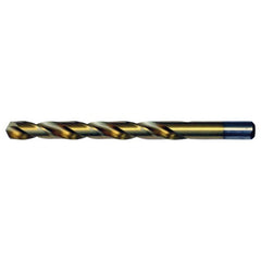 15/64 RHS / RHC HSS 135 Degree Split Point Heavy Duty Jobber Drill - TiN - Exact Industrial Supply
