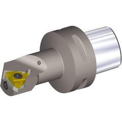 Kennametal - Insert Style LT16NR, 90mm Head Length, Right Hand Cut, Internal Modular Threading Cutting Unit Head - System Size PSC63, 22mm Center to Cutting Edge, Series PSC - Eagle Tool & Supply