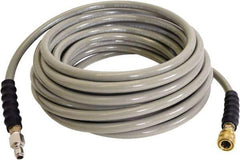 Simpson - 4,500 Max psi Fixed Pressure Washer Hose - 50' Long, Polyurethane, NPT, Female & Male - Eagle Tool & Supply