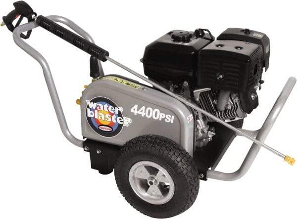 Simpson - Gas, 13 hp, 4,400 psi, 4 GPM, Cold Water Pressure Washer - AAA Triplex, 50' x 3/8" Hose - Eagle Tool & Supply