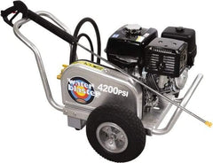 Simpson - Gas, 13 hp, 4,200 psi, 4 GPM, Cold Water Pressure Washer - CAT Triplex, 50' x 3/8" Hose - Eagle Tool & Supply