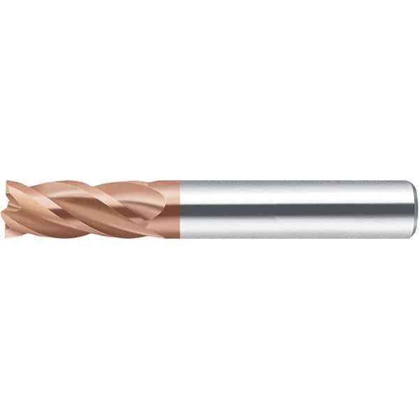 Walter-Prototyp - 3mm, 8mm LOC, 4mm Shank Diam, 57mm OAL, 4 Flute, Solid Carbide Square End Mill - AlCrN Finish, 35° Helix, Right Hand Cut, Right Hand Flute, Series MC232-A-4-B - Eagle Tool & Supply