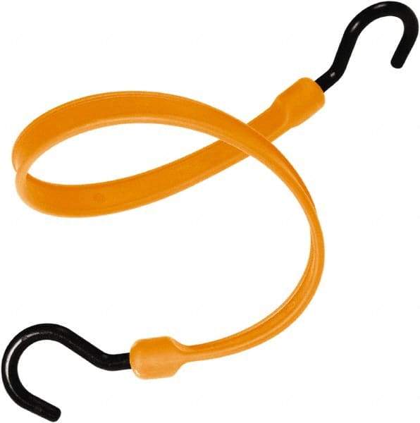 The Better Bungee - Heavy Duty Bungee Strap with Overmolded Nylon Hook End - 36" OAL, Orange - Eagle Tool & Supply