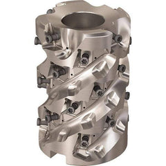 Seco - 28 Inserts, 63mm Cut Diam, 27mm Arbor Diam, 81mm Max Depth of Cut, Indexable Square-Shoulder Face Mill - 90° Lead Angle, 93mm High, LOEX-12 Insert Compatibility, Through Coolant, Series R220.94 - Eagle Tool & Supply