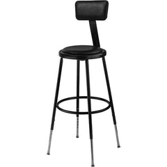 NPS - Swivel & Adjustable Stools Type: Adjustable Height Stool Base Type: Steel - Eagle Tool & Supply