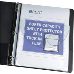 C-LINE - 10 Piece Clear Sheet Protectors-Ring Binder - 11" High x 8-1/2" Wide - Eagle Tool & Supply