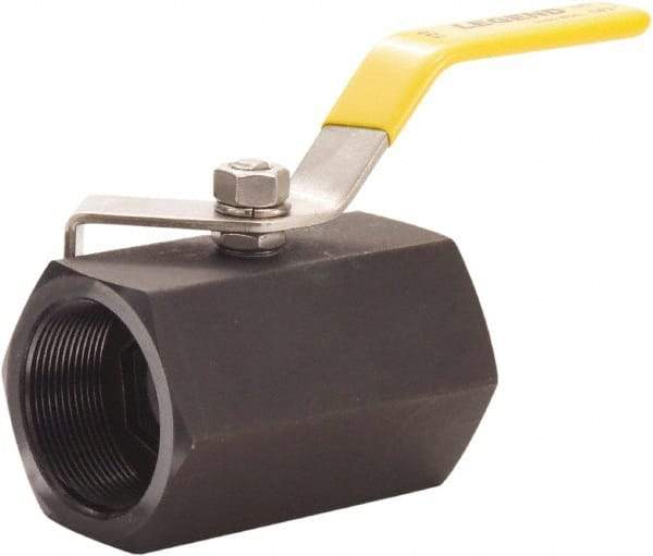 Legend Valve - 2" Pipe, Standard Port, Carbon Steel Standard Ball Valve - 1 Piece, FNPT x FNPT Ends, Lever Handle, 1,500 WOG, 150 WSP - Eagle Tool & Supply