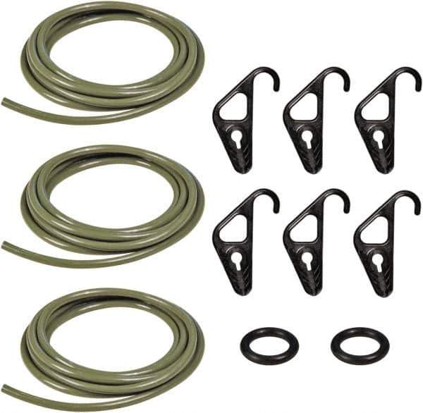 The Better Bungee - Adjustable Cargo Control Kit with Molded Nylon Hook End - 10" OAL, Military Green - Eagle Tool & Supply