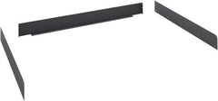 Tennsco - Steel Workbench & Workstation Side and Back Rail Kit - 36" Deep, Use with Tennsco Workbench - Eagle Tool & Supply