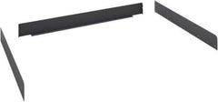Tennsco - Steel Workbench & Workstation Side and Back Rail Kit - 36" Deep, Use with Tennsco Workbench - Eagle Tool & Supply