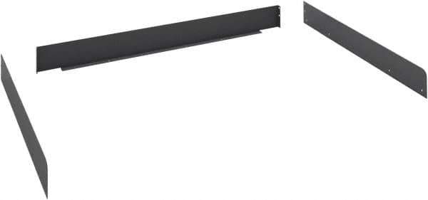 Tennsco - Steel Workbench & Workstation Side and Back Rail Kit - 30" Deep, Use with Tennsco Workbench - Eagle Tool & Supply