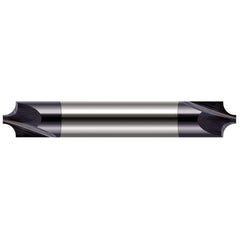 Harvey Tool - Corner Rounding End Mills; Material: Solid Carbide ; Single or Double End: Double ; Radius (Decimal Inch): 0.0450 ; Mill Diameter (Inch): 3/16 ; Mill Diameter (Decimal Inch): 0.1875 ; Number of Flutes: 2 - Exact Industrial Supply