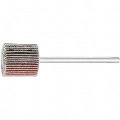 PFERD - 5/8" Diam x 5/8" Face Width, Aluminum Oxide Coated Mounted Flap Wheel - Eagle Tool & Supply