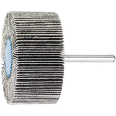 PFERD - 2" Diam x 1" Face Width, Silicon Carbide Coated Mounted Flap Wheel - 1/4" Shank Mount, 120 Grit, 23,000 Max RPM - Eagle Tool & Supply