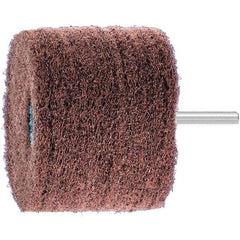 PFERD - 3" Diam x 2" Face Width, Aluminum Oxide Nonwoven Mounted Flap Wheel - 1/4" Shank Mount, 180 Grit, 7,500 Max RPM - Eagle Tool & Supply