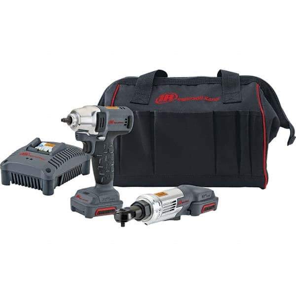 Ingersoll-Rand - 12 Volt Cordless Tool Combination Kit - Includes 1/4" Impact Driver, Lithium-Ion Battery Included - Eagle Tool & Supply