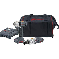 Ingersoll-Rand - 12 Volt Cordless Tool Combination Kit - Includes 1/4" Impact Driver, Lithium-Ion Battery Included - Eagle Tool & Supply