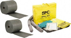 Brady SPC Sorbents - 24 Gal Capacity per Package, Universal Roll - 150' Long x 15" Wide, Gray, Polypropylene - Eagle Tool & Supply