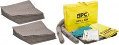 Brady SPC Sorbents - 26 Gal Capacity per Package, Universal Pad - 19" Long x 15" Wide, Gray, Polypropylene - Eagle Tool & Supply