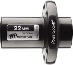 Ingersoll-Rand - 1/2" Drive 22mm Standard Magnetic Nonsparking Universal Impact Socket - 6 Points, 3-1/10" OAL - Eagle Tool & Supply