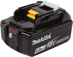 Makita - 18 Volt Lithium-Ion Power Tool Battery - 6 Ahr Capacity, 55 min Charge Time, Series LXT - Eagle Tool & Supply