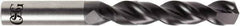OSG - 5/16" 140° Solid Carbide Jobber Drill - Diamond Finish, Right Hand Cut, Spiral Flute, Straight Shank, 4" OAL - Eagle Tool & Supply