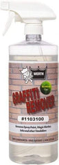 Werth Sanitary Supply - 32 oz Bottle Graffiti/Vandal Mark Remover - VOC Content g/L 250, Removes Graffiti, Adhesives & Grease - Eagle Tool & Supply