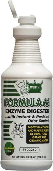 Werth Sanitary Supply - 1 Qt Bottle Odor Neutralizer - Liquid, Fresh Scent, Concentrated, Environmentally Safe - Eagle Tool & Supply