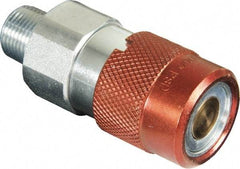 TK Simplex - 3/8 NPTF Hydraulic Hose Male Flush Face Coupler - 10,000 psi - Eagle Tool & Supply