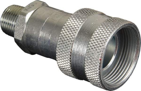 TK Simplex - 3/8 NPTF Hydraulic Hose High-Flow Male Coupler - 10,000 psi - Eagle Tool & Supply