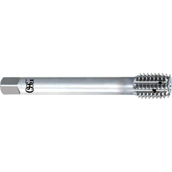 OSG - M1.4x0.30 Metric 6H D5 Thread Limit Plug Thread Forming Tap - High Speed Steel, V Finish, 40mm OAL, 8mm Thread Length, Right Hand Thread, Series 16350 - Eagle Tool & Supply