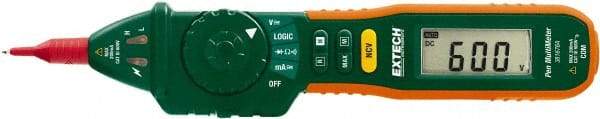 Extech - 381676A, CAT III, 600 VAC/VDC, Digital Auto Ranging Manual Ranging Multimeter - 20 mOhm, Measures Voltage, Current, Resistance - Eagle Tool & Supply