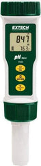 Extech - 0 to 14 pH, Ph & Temp Tester - 32 to 194°F, Accurate up to ±0.01 pH + 1d & ±0.2 pH - Eagle Tool & Supply