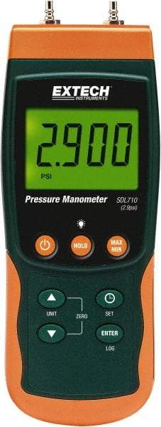 Extech - Differential Pressure Gauges & Switches Type: Differential Pressure Manometer Maximum Pressure (psi): 2.90 - Eagle Tool & Supply