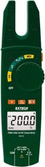 Extech - MA160, CAT III, Digital True RMS Clamp Meter with 0.57" Fork Jaws - 750 VAC, 1000 VDC, 200 AC/DC Amps, Measures Voltage, Capacitance, Continuity, Current, Resistance - Eagle Tool & Supply