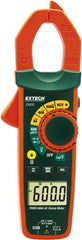 Extech - EX650, CAT III, Digital True RMS Auto Ranging Clamp Meter with 1.18" Clamp On Jaws - 750 VAC, 1000 VDC, 600 AC Amps, Measures Voltage, Capacitance, Continuity, Current, Resistance - Eagle Tool & Supply