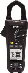 FLIR - CM82, CAT III, Digital True RMS Clamp Meter with 1.45" Clamp On Jaws - 1000 VAC/VDC, 600 AC/DC Amps, Measures Voltage, Capacitance, Current, Frequency, Resistance - Eagle Tool & Supply