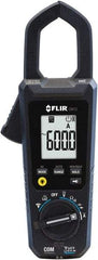 FLIR - CM72, CAT IV, Digital True RMS Auto Ranging Clamp Meter with 1.38" Clamp On Jaws - 600 VAC/VDC, 600 AC Amps, Measures Voltage, Capacitance, Continuity, Current, Frequency, Resistance - Eagle Tool & Supply