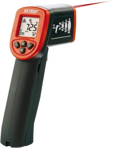 Extech - -50 to 600°C (-58 to 1,112°F) Infrared Thermometer - 12:1 Distance to Spot Ratio - Eagle Tool & Supply