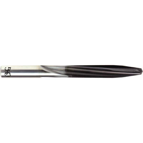 OSG - #2, 0.2215", 130° Point, Solid Carbide Straight Flute Drill Bit - Eagle Tool & Supply