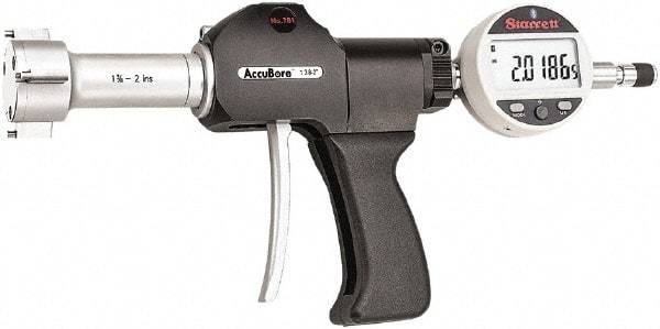 Starrett - Electronic Bore Gages Type: Pistol Grip Electronic Bore Gage Minimum Measurement (Decimal Inch): 1.3750 - Eagle Tool & Supply