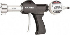 Starrett - Electronic Bore Gages Type: Pistol Grip Electronic Bore Gage Minimum Measurement (Decimal Inch): 1.3750 - Eagle Tool & Supply